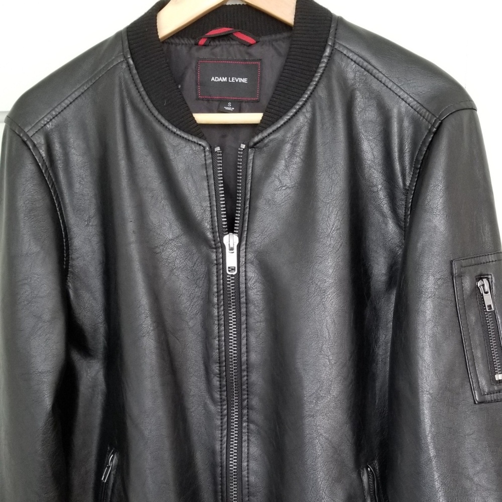 Men Leather jacket size small